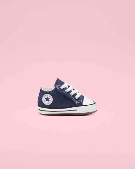 Tenis Converse Chuck Taylor All Star Cribster Easy-On Cano Alto Menina Azul Marinho Bege Branco | PT M07831T